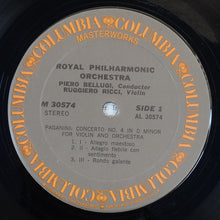 Load image into Gallery viewer, Niccolò Paganini, Giovanni Bottesini, Ruggiero Ricci, Piero Bellugi : Paganini Violin Concerto No. 4 (LP, Album)