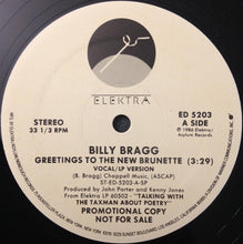 Load image into Gallery viewer, Billy Bragg : Greetings To The New Brunette (12&quot;, Promo)