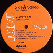 Load image into Gallery viewer, Matthew Fisher : Journey's End (LP, Album, Ind)