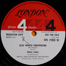 Load image into Gallery viewer, Richard Strauss - Henry Lewis Conducting The Royal Philharmonic Orchestra : Also Sprach Zarathustra (LP, Album, Promo, Gat)