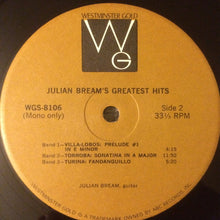 Load image into Gallery viewer, Julian Bream : Julian Bream's Greatest Hits (LP, Comp, Mono)
