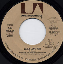 Load image into Gallery viewer, Don McLean : La La Love You (7")