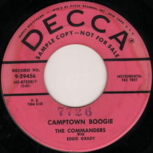 Load image into Gallery viewer, The Commanders With Eddie Grady : Cornball #1 / Camptown Boogie (7", Promo)