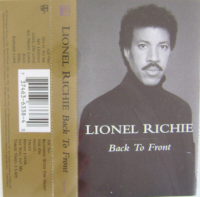 Lionel Richie : Back To Front (Cass, Comp)