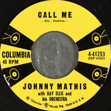 Load image into Gallery viewer, Johnny Mathis : Call Me / Stairway To The Sea (Scalinatella) (7", Styrene, Bri)