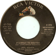 Load image into Gallery viewer, Neil Sedaka With Stan Applebaum And His Orchestra : Stairway To Heaven / Forty Winks Away (7", Single, Roc)