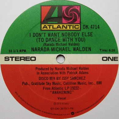 Narada Michael Walden : I Don't Want Nobody Else (To Dance With You) (12