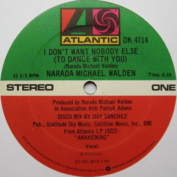 Narada Michael Walden : I Don't Want Nobody Else (To Dance With You) (12