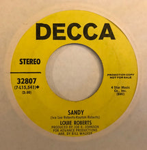 Load image into Gallery viewer, Louie Roberts : Connie / Sandy (7", Promo)