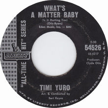 Load image into Gallery viewer, Timi Yuro : Hurt / What&#39;s A Matter Baby (7&quot;, Single, RP)