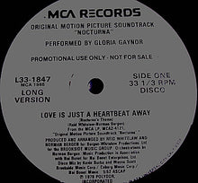Load image into Gallery viewer, Gloria Gaynor : Love Is Just A Heartbeat Away (12", Promo)