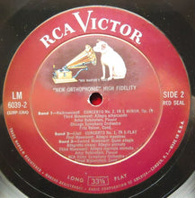 Load image into Gallery viewer, Arthur Rubinstein - Fritz Reiner, The Chicago Symphony Orchestra / Alfred Wallenstein, RCA Victor Symphony Orchestra - Edvard Grieg / Franz Liszt / Sergei Vasilyevich Rachmaninoff : The Concerto (2xLP, Album, Mono + Box)