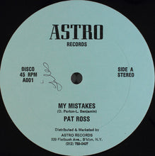 Load image into Gallery viewer, Pat Ross : My Mistakes (12&quot;, Single)