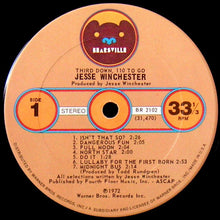 Load image into Gallery viewer, Jesse Winchester : Third Down, 110 To Go (LP, Album)