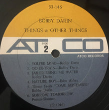 Load image into Gallery viewer, Bobby Darin : Things &amp; Other Things (LP, Album, Mono)