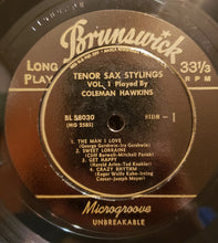 Load image into Gallery viewer, Coleman Hawkins : Tenor Sax Stylings, Vol. 1 (10", Comp)