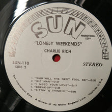 Load image into Gallery viewer, Charlie Rich : Lonely Weekends (LP, Comp, Promo)