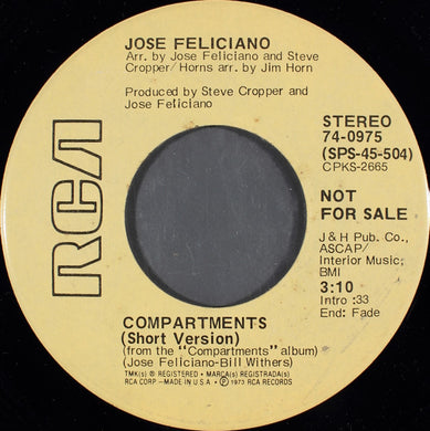 José Feliciano : Compartments (7