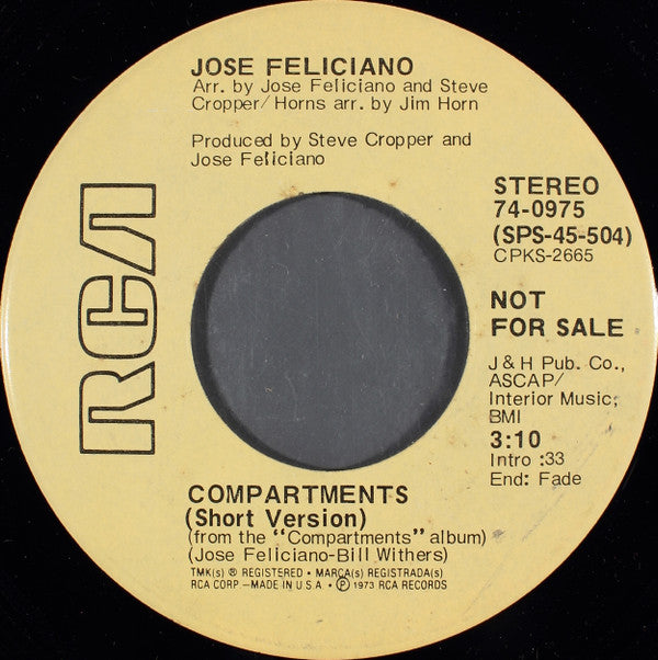 José Feliciano : Compartments (7