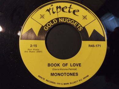 The Monotones / Donnie Elbert : Book Of Love / Where Did Our Love Go (7