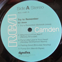 Load image into Gallery viewer, Ed Ames : Try To Remember (LP, Album)