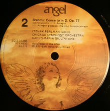 Load image into Gallery viewer, Johannes Brahms / Itzhak Perlman, The Chicago Symphony Orchestra / Carlo Maria Giulini : Violin Concerto (LP, Album, Quad)