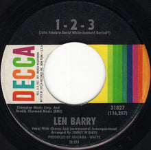 Load image into Gallery viewer, Len Barry : 1 - 2 - 3 (7&quot;, Single, ◆ P)