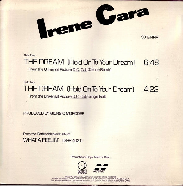 Irene Cara : The Dream (Hold On To Your Dream) (12