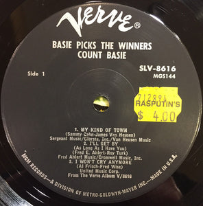 Count Basie : Basie Picks The Winners (7", Jukebox)