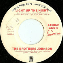 Load image into Gallery viewer, Brothers Johnson : Light Up The Night (7&quot;, Single, Promo)