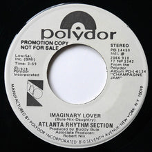 Load image into Gallery viewer, Atlanta Rhythm Section : Imaginary Lover (7", Mono, Promo)
