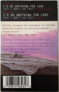 Meat Loaf : I'd Do Anything For Love (But I Won't Do That) (Cass, Single, Dol)