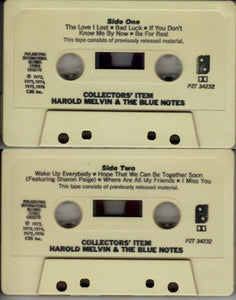 Harold Melvin And The Blue Notes : Collectors' Item (Cass, Comp)