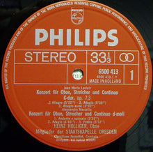 Load image into Gallery viewer, Jean-Marie Leclair, Alessandro Marcello, Antonio Vivaldi, Georg Philipp Telemann, Heinz Holliger, Mitglieder Der Staatskapelle Dresden, Vittorio Negri : Berühmte Oboenkonzerte (LP)