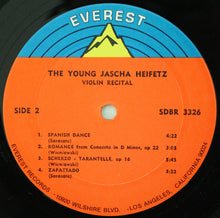 Load image into Gallery viewer, Jascha Heifetz : The Young Jascha Heifetz Violin Recital (LP, Comp)