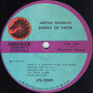 Aretha Franklin : Songs Of Faith (LP, Album, RE)