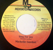 Load image into Gallery viewer, Michelle Gordon : Sing For Joy (7", Single)