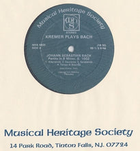 Load image into Gallery viewer, Johann Sebastian Bach - Gidon Kremer, Leningrad Academic Philharmonic Symphony Orchestra, Mariss Jansons : Kremer Plays Bach (2xLP)