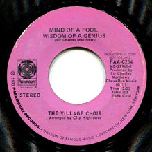 Load image into Gallery viewer, The Village Soul Choir : The Mind Of A Fool, Wisdom Of A Genius  (7&quot;, Promo)
