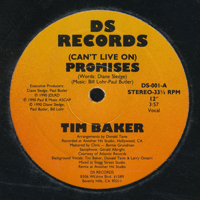Tim Baker (4) : (Can't Live On) Promises (12