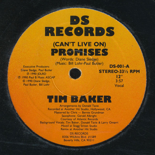 Tim Baker (4) : (Can't Live On) Promises (12