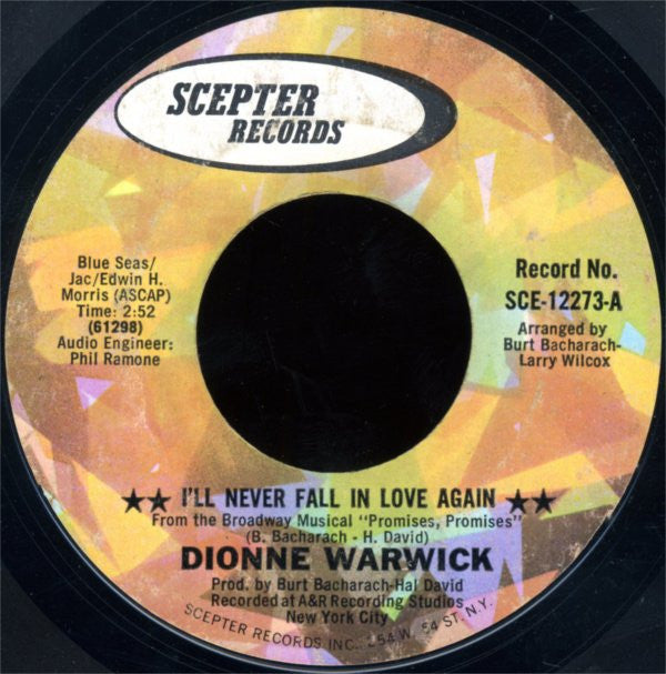 Dionne Warwick : I'll Never Fall In Love Again / What The World Needs Now Is Love (7