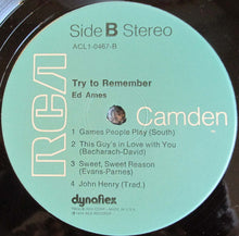 Load image into Gallery viewer, Ed Ames : Try To Remember (LP, Album)