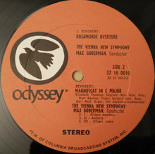 Load image into Gallery viewer, Franz Schubert - Max Goberman Conducting The Vienna New Symphony : Unfinished Symphony / Rosamunde Overture / Magnificat In C Major (LP)