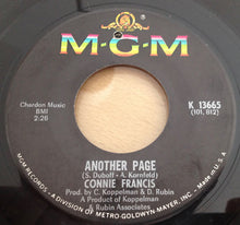 Load image into Gallery viewer, Connie Francis : Another Page / Souvenir D'Italie (7", Single)
