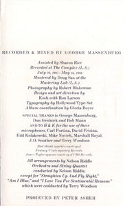 Linda Ronstadt With Nelson Riddle And His Orchestra : For Sentimental Reasons (Cass, Album, Club, Dol)