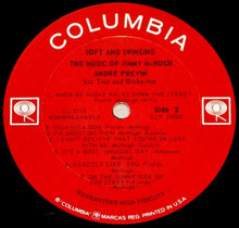 Load image into Gallery viewer, André Previn His The André Previn Trio And André Previn And His Orchestra : Soft And Swinging The Music Of Jimmy McHugh (LP, Mono)