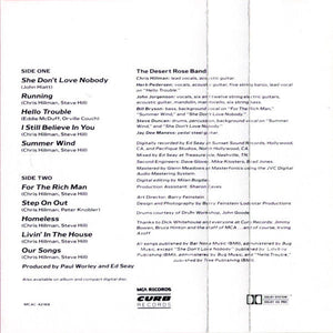 Desert Rose Band : Running (Cass, Album, Club, Dol)