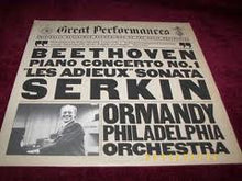 Load image into Gallery viewer, The Philadelphia Orchestra, Eugene Ormandy, Rudolf Serkin : Beethoven: Piano Concerto No. 1 &amp; "Les Adieux" Sonata (LP, Album, RM)