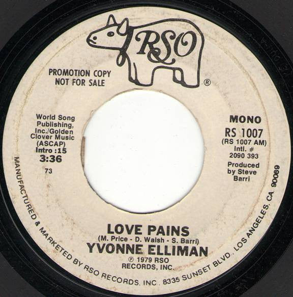 Yvonne Elliman : Love Pains (7